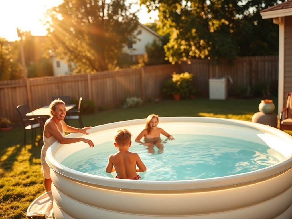 Turn a Backyard Into a Summer Hangout in One Weekend With This 8-Foot Poly Stock Tank
