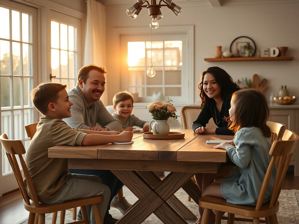 How the GarveeHome 71″ Farmhouse Dining Table Helps a Crowded Room Feel Like the Center of Home