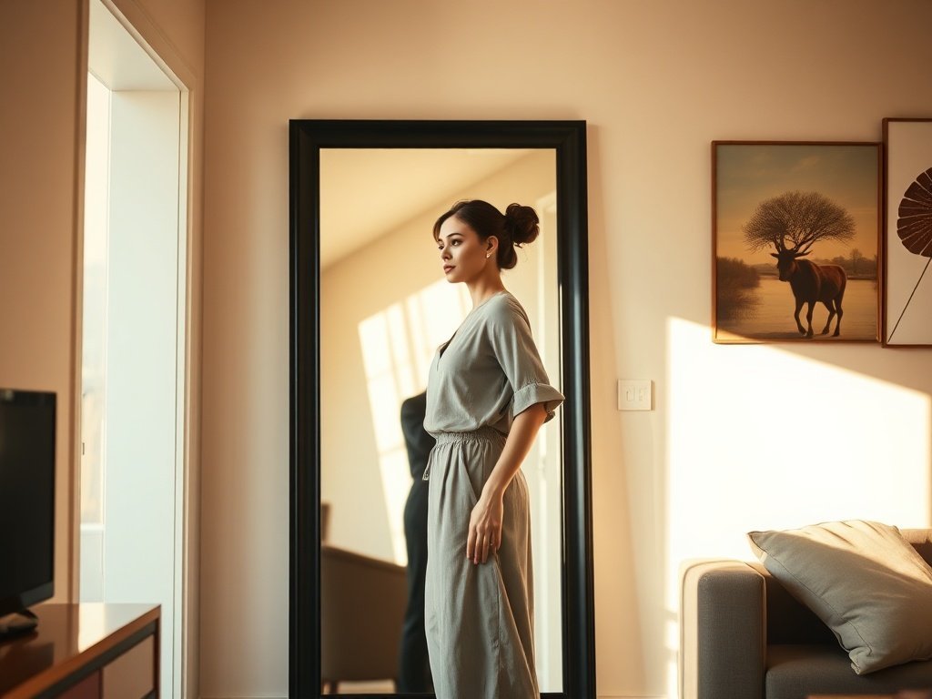 How a 43″ x 14″ Full-Length Mirror Can Make a Small Room Feel Brighter, Bigger, and More Finished Overnight