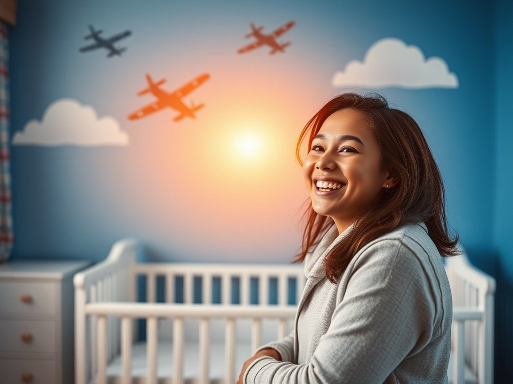 Turn a Plain Nursery Into a Sky Adventure in Minutes With a $7.99 Airplane Wall Upgrade