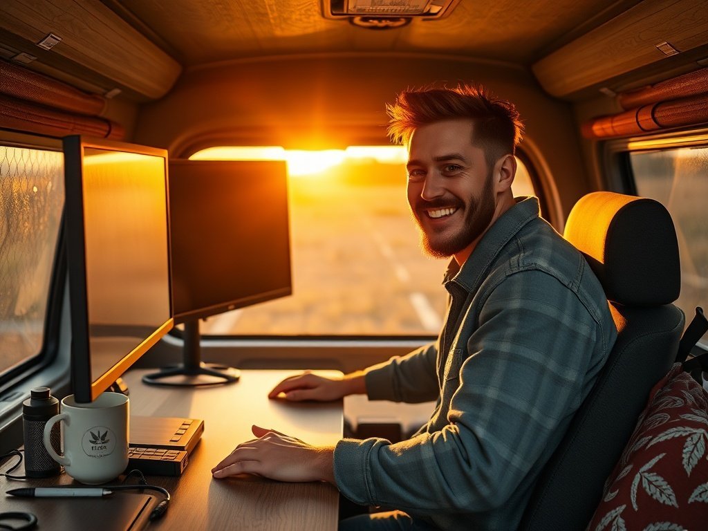 From cramped van desk to an all-day mobile command center: how a 36-inch sit-to-stand converter improves remote work on the road