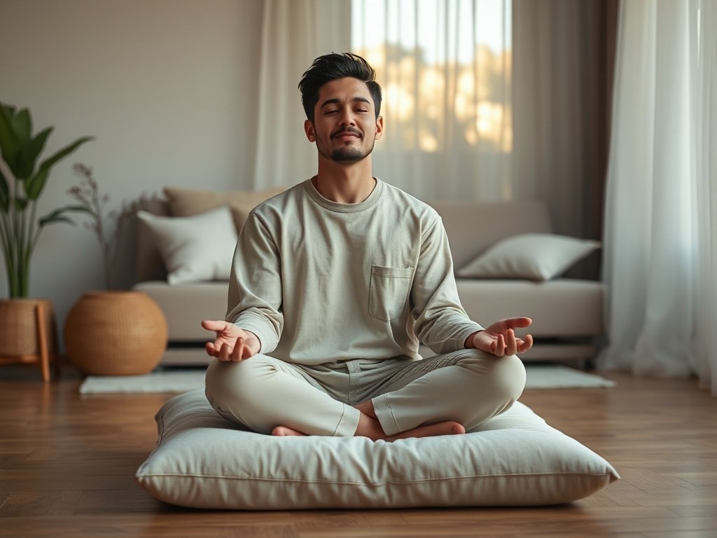 Turn a Hard Floor Into a Calm Meditation Corner With One 22×22 Memory Foam Cushion