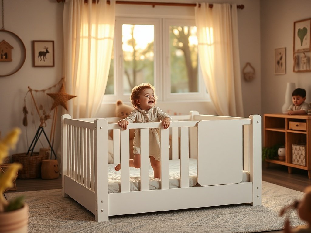 Montessori Twin Floor Bed with Fence and Door: A Safer, Calmer Bedtime Upgrade for Kids’ Rooms