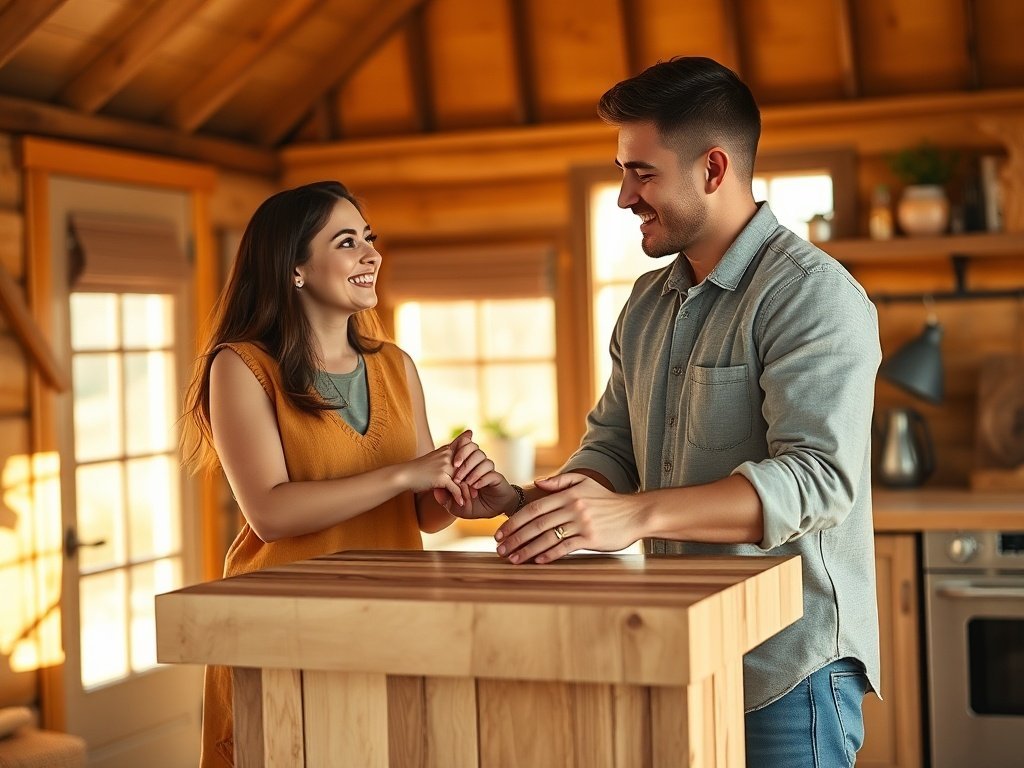 How a Portable Butcher Block Island Can Add 12+ Inches of Prep Space to a Tight Mountain Yurt Kitchen