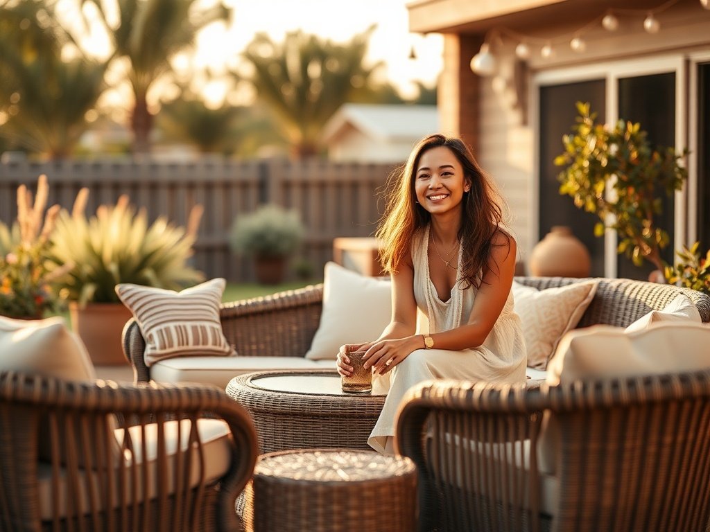 How to Turn a Bare Patio into a Chic Boho Hangout With One 5-Piece Set