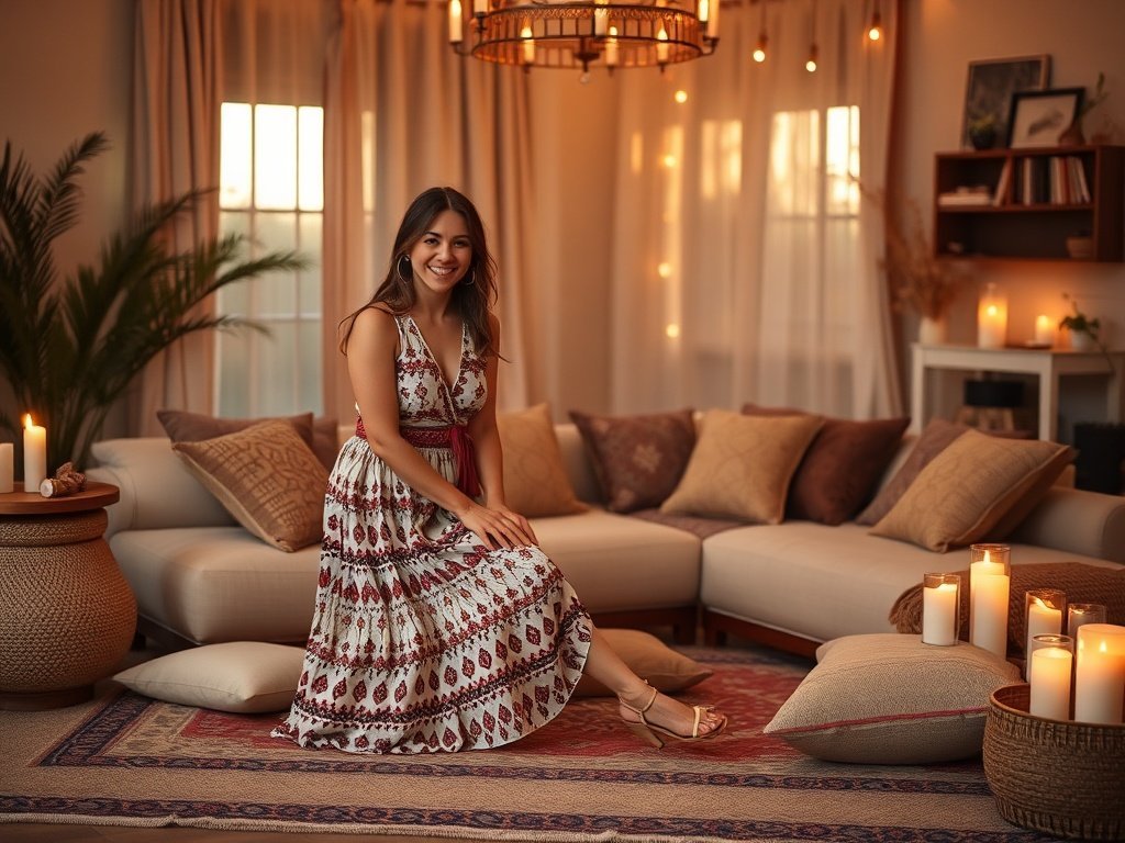 How a 3-piece floor-level L-shaped majlis can turn one empty corner into the boho lounge guests actually stay in