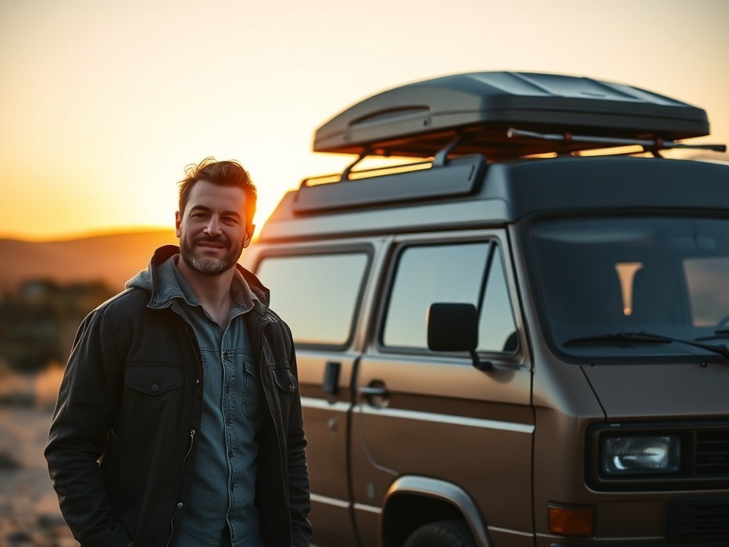 Free up 18 cu ft of van space with the JEGS hard-shell rooftop cargo carrier