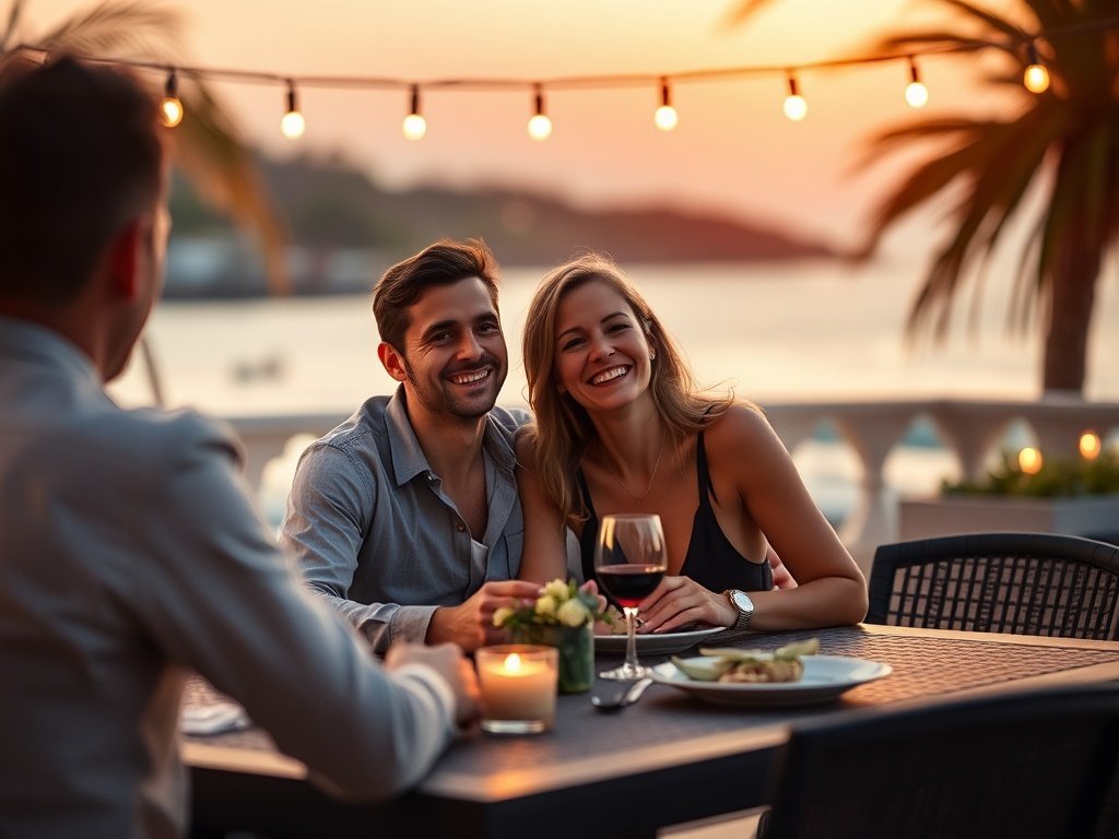 How a 7-Piece Navy Patio Dining Set Can Turn Beach Nights Into a Private Outdoor Dinner Spot