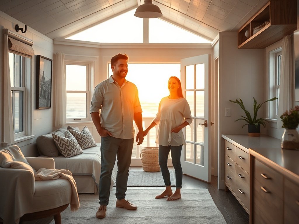 How Bigger Than Tiny, Smaller Than Average Can Help a Beachfront Tiny House Feel 30% More Livable
