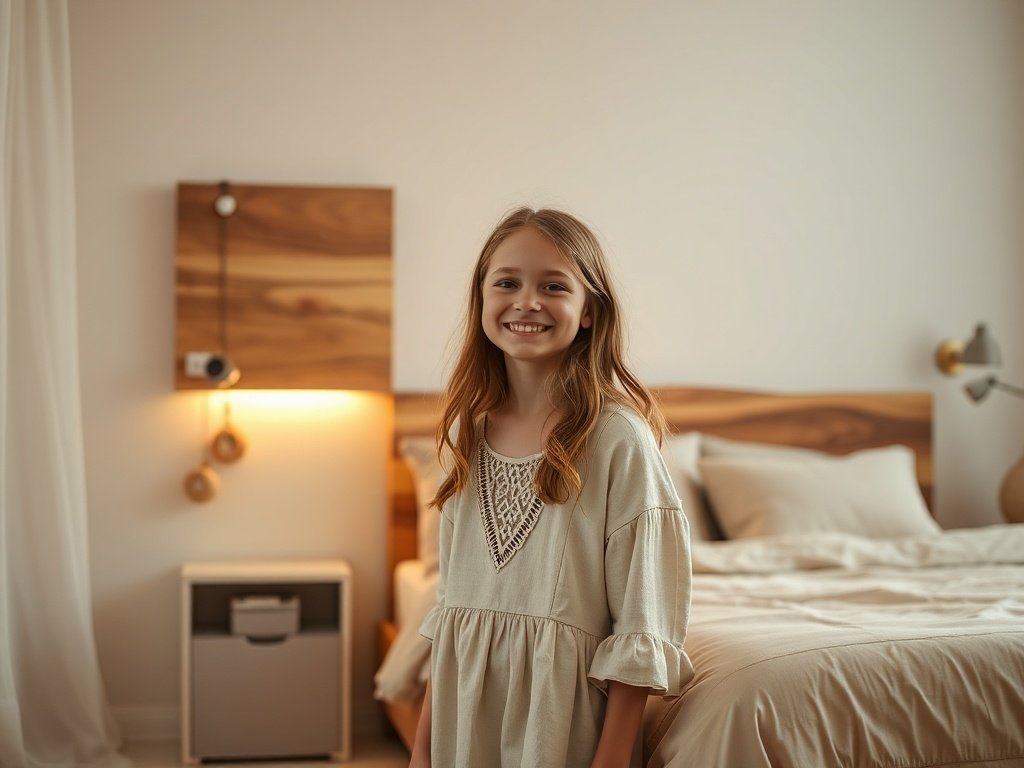 Turn a plain teen bedroom into a boho retreat with one wall-mounted upgrade that adds style, light, and charging