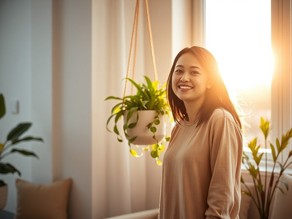 Turn One Empty Corner Into a Finished Designer Look: How a 10-Inch Self-Watering Hanging Planter Set Changes the Room
