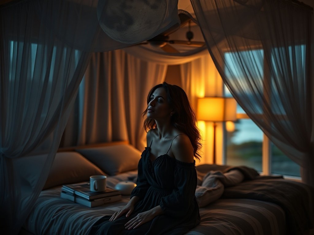 From Plain Bedroom to Moonlit Gothic-Coastal Retreat in One Easy Upgrade