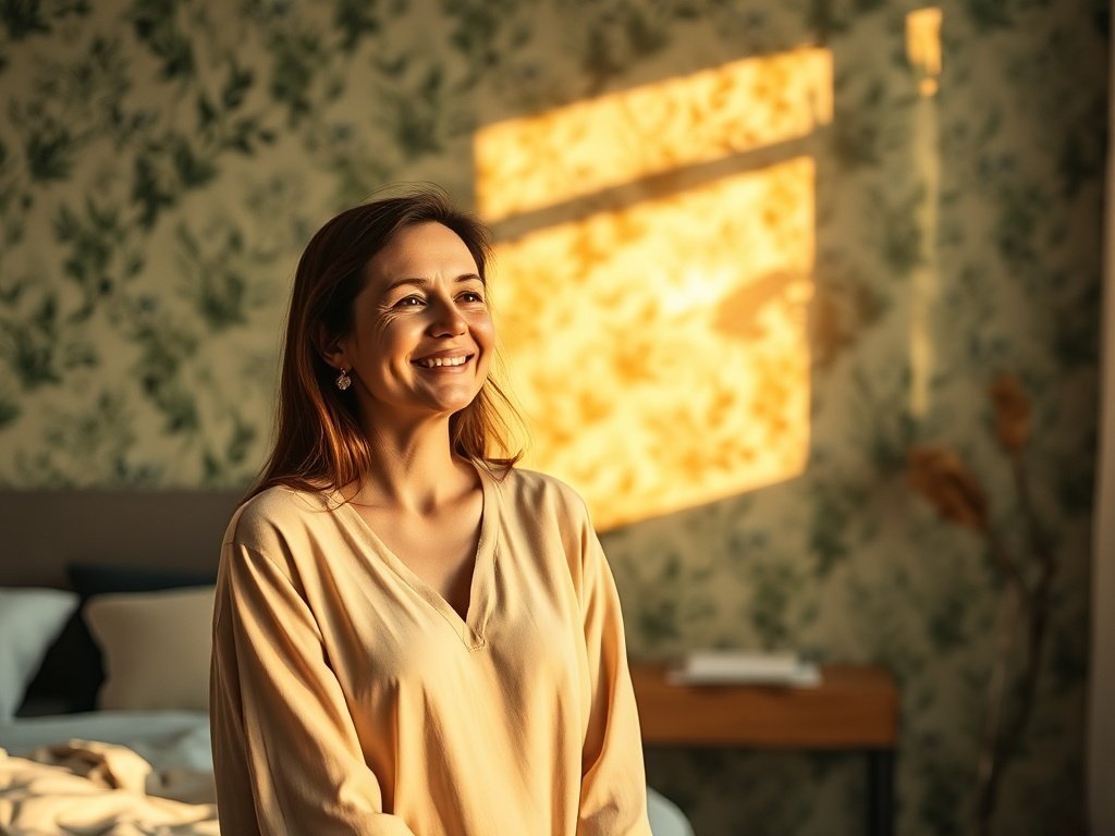 Turn One Plain Wall into a Calm Botanical Feature in 1 Afternoon with Sage Peel-and-Stick Wallpaper