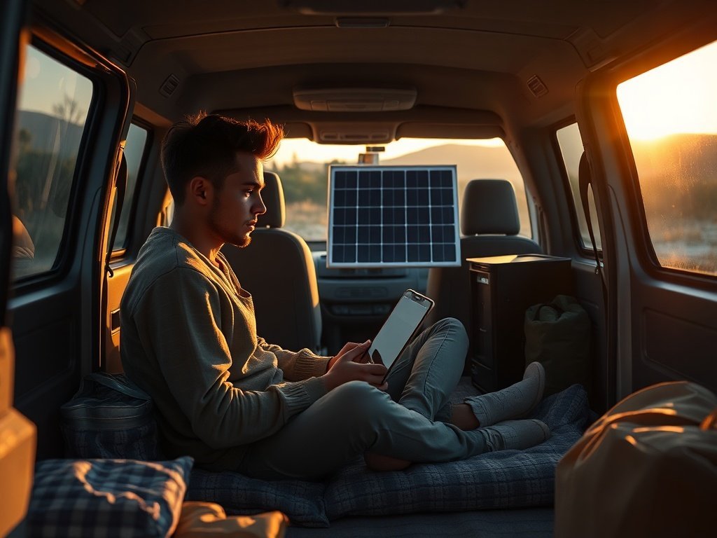 146Wh Solar Generator for Camper Vans: A Simple Off-Grid Backup for Phones, Lights, and Work Trips