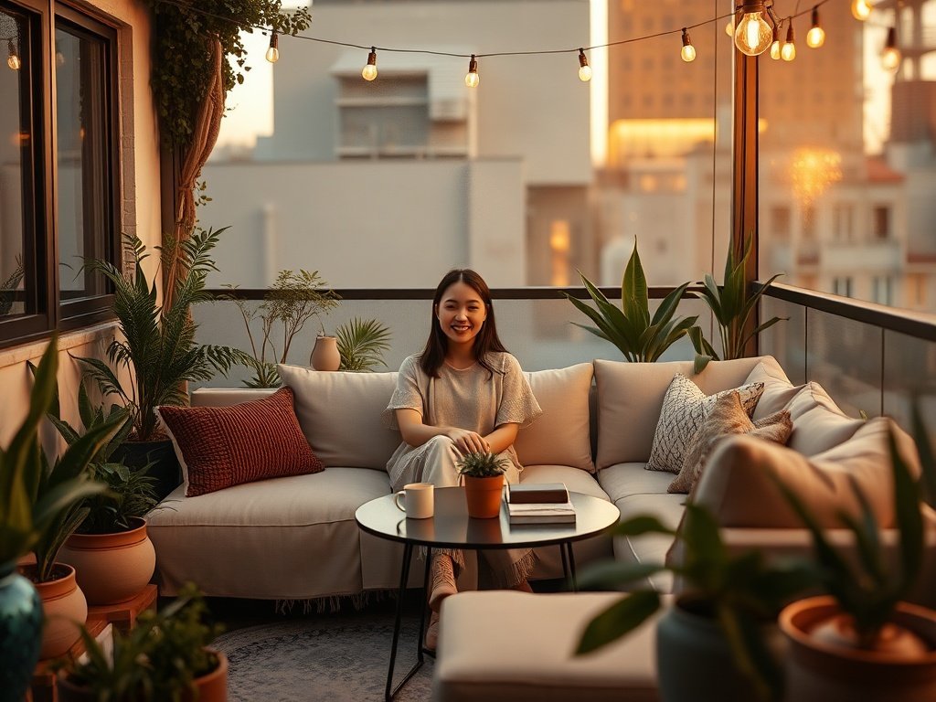 Turn a cramped balcony into a boho lounge you’ll actually use in under 1 afternoon