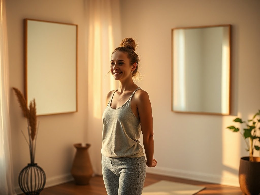 How two 48″x24″ wall mirrors can make a yoga room feel brighter, bigger, and more studio-like without a renovation