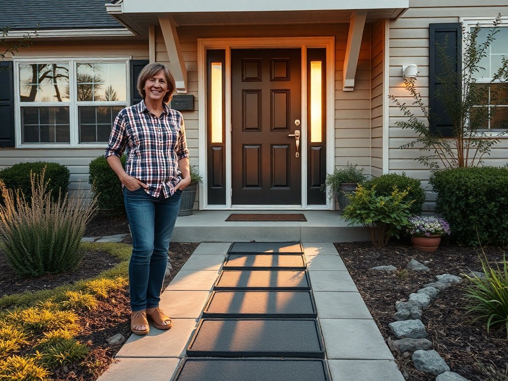 How a 3-Piece Rubber Stone Path Can Upgrade a Front Entry in One Weekend—Without a Full Patio Remodel