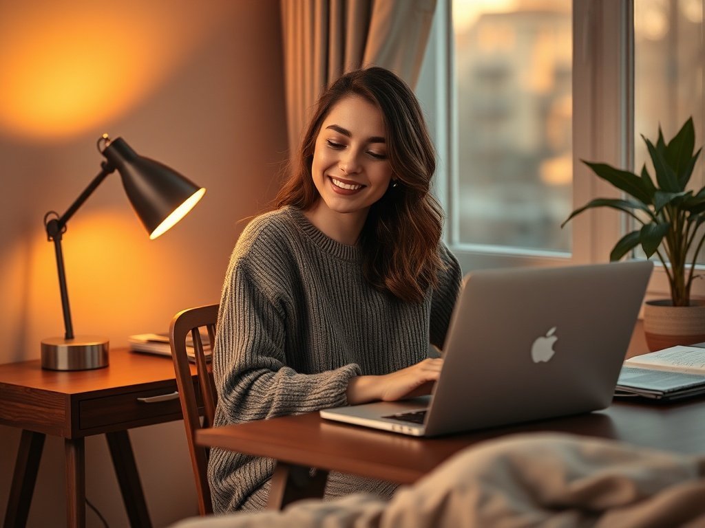 How a 42.5″ Walnut Desk Can Turn One Tight Corner into a Stylish, Functional Office Nook