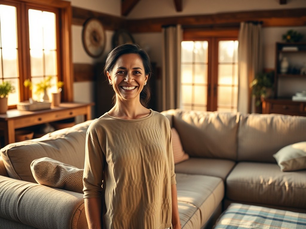 Turn a Worn-Out Sectional into a Cozy Farmhouse Look in Minutes