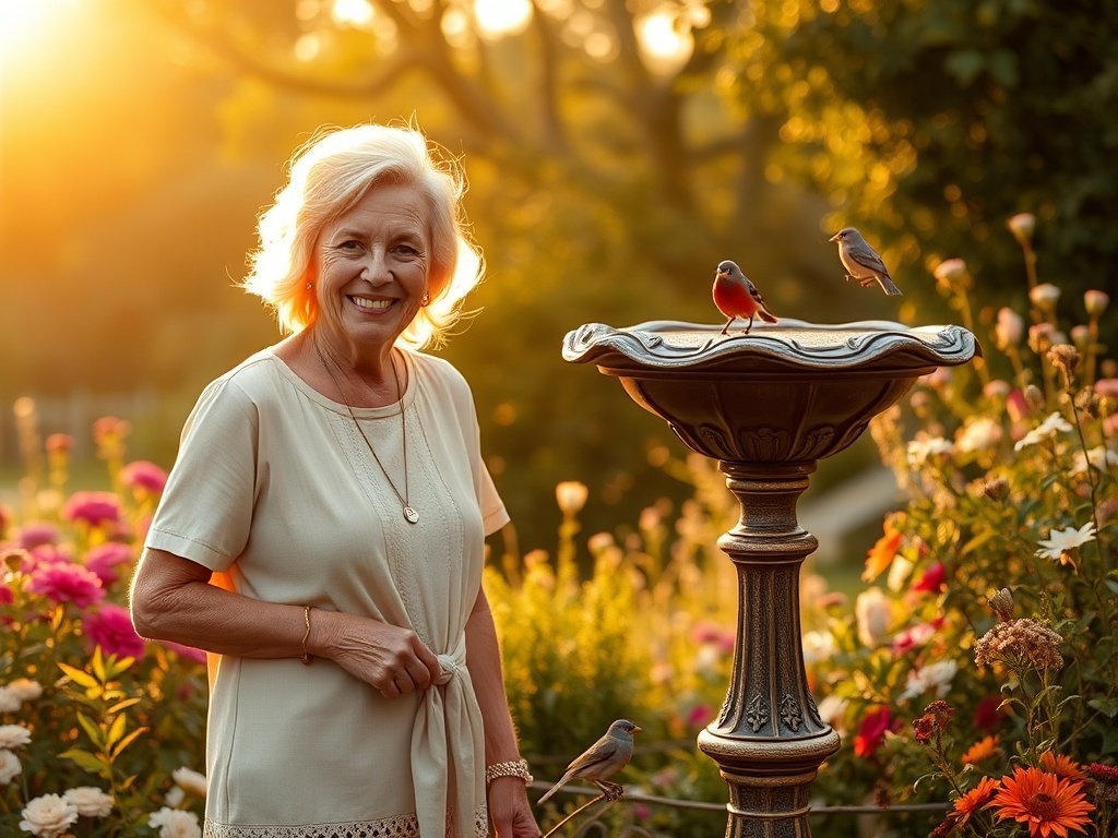 Turn an Empty Garden Corner Into a Bird-Friendly Focal Point in 10 Minutes With a 28-Inch Vintage Pedestal Bird Bath