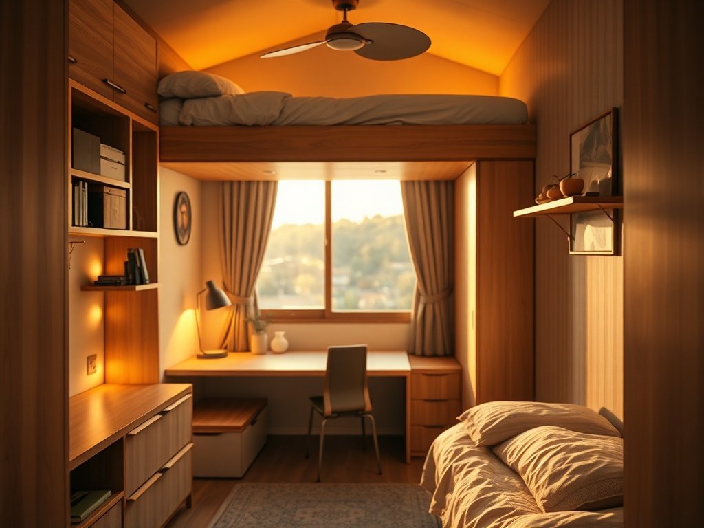 Turn a 10×10 Room Into a 3-Zone Space With One Loft Bed That Adds Sleep, Study, and Storage