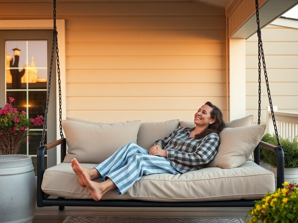Turn a Plain Porch Into a 3-Seat Retreat: How a Convertible Swing Bed Can Make a Manufactured Home Porch Feel Finished