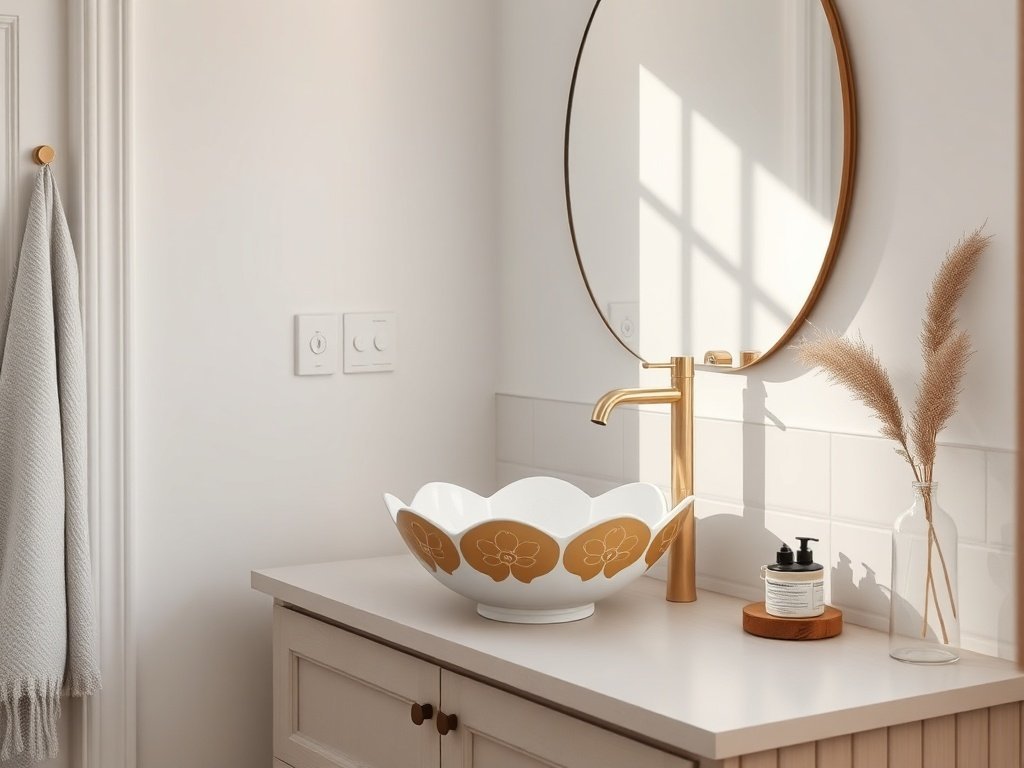How a 16.4″ Moroccan-Scandinavian vessel sink can turn a plain bathroom into a design statement without a full remodel