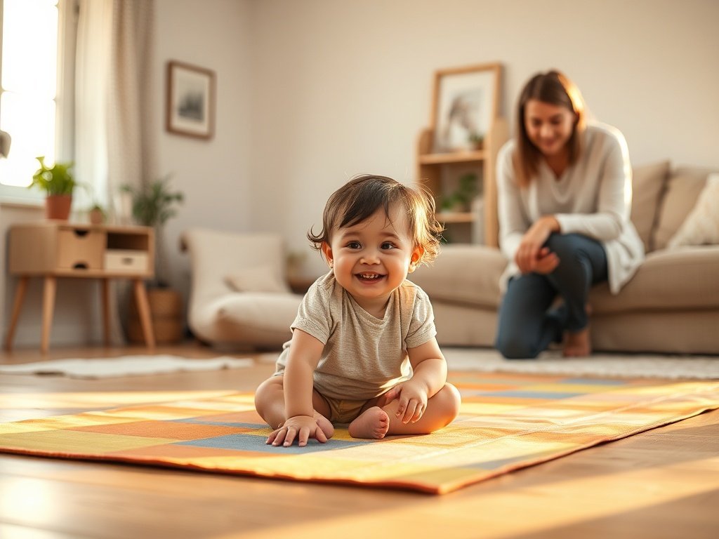 From restless floor time to 3-minute calmer play: how one kid-sized yoga mat creates a clear movement zone