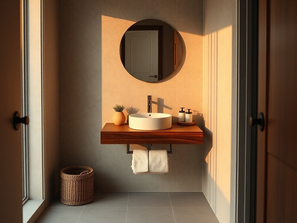How a 24-Inch Floating Walnut Vanity Can Make a Small Bathroom Look 2x Cleaner in One Upgrade