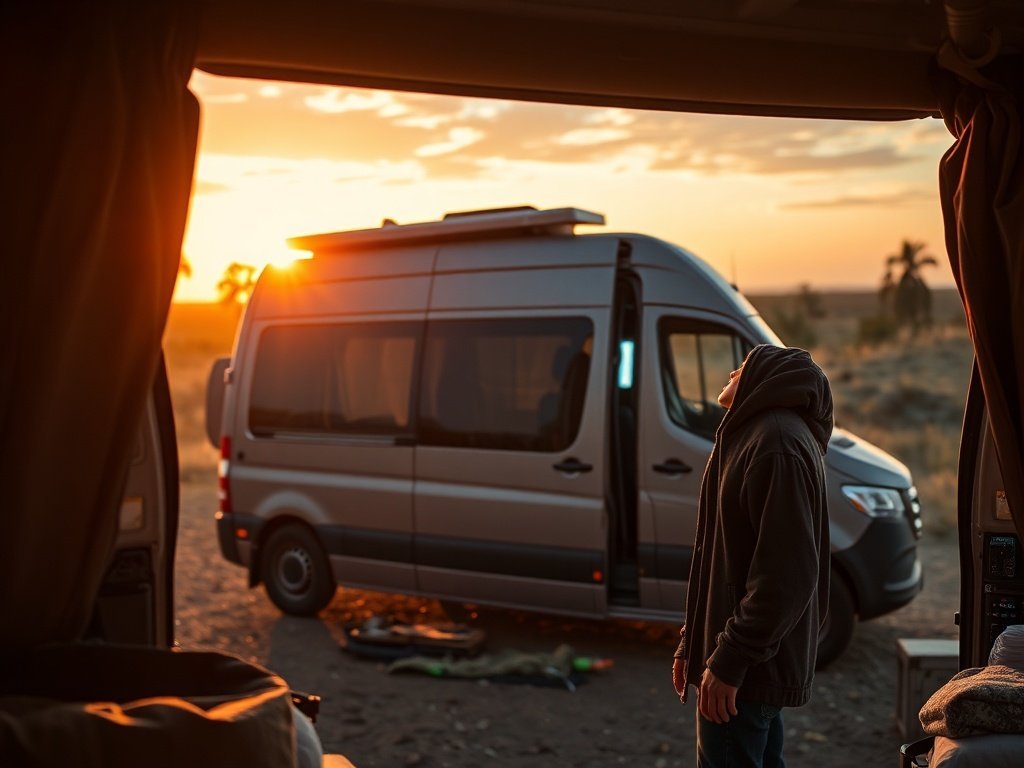 Turn your 2007+ Mercedes Sprinter cab into a private retreat with one magnetic divider that separates driving and living space in seconds