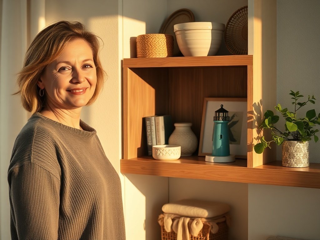 Turn a plain shelf into a coastal story in under 60 seconds with one 3.8″ lighthouse