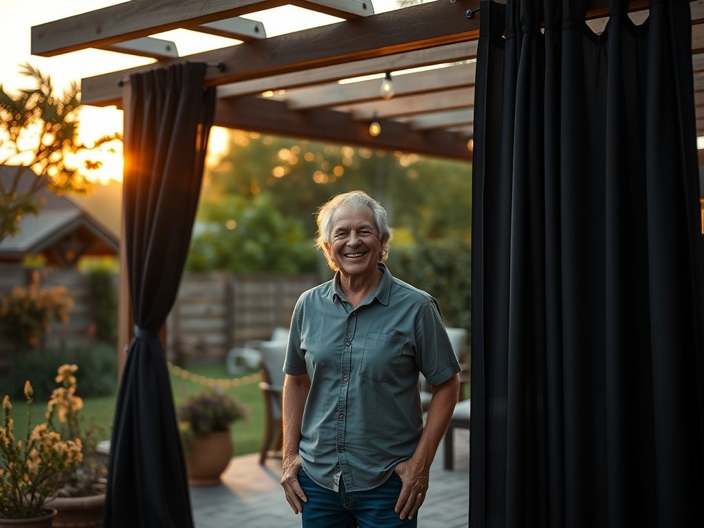 Turn a plain patio into a private resort with extra-wide outdoor curtains that add shade, privacy, and a finished look