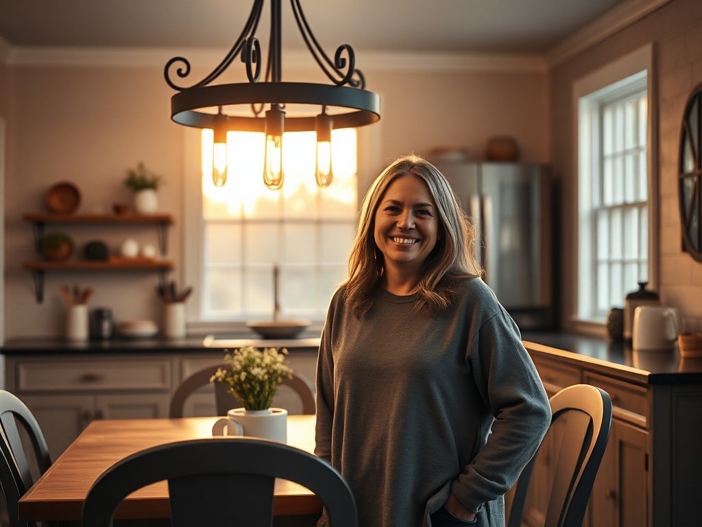 How a 36.2-inch 5-light farmhouse chandelier can make a plain kitchen feel finished in one afternoon