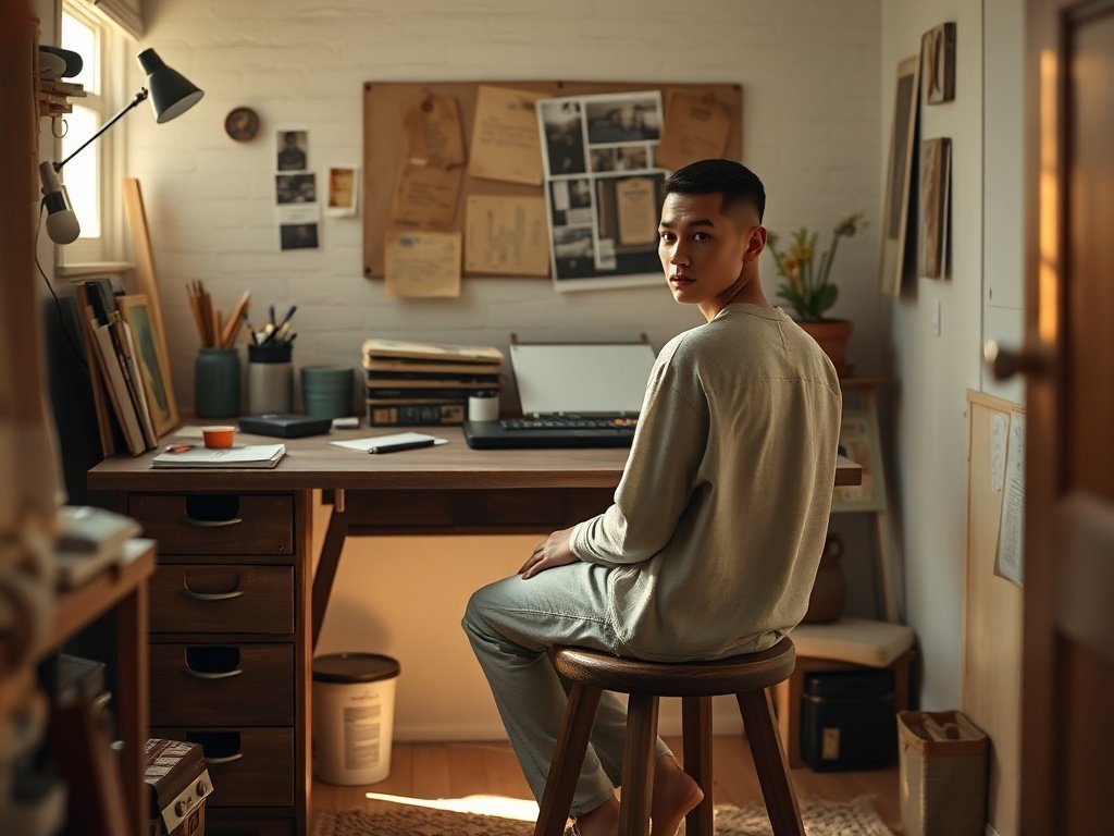 How a tilted drafting desk can turn one cluttered corner into a focused art station in 10 minutes