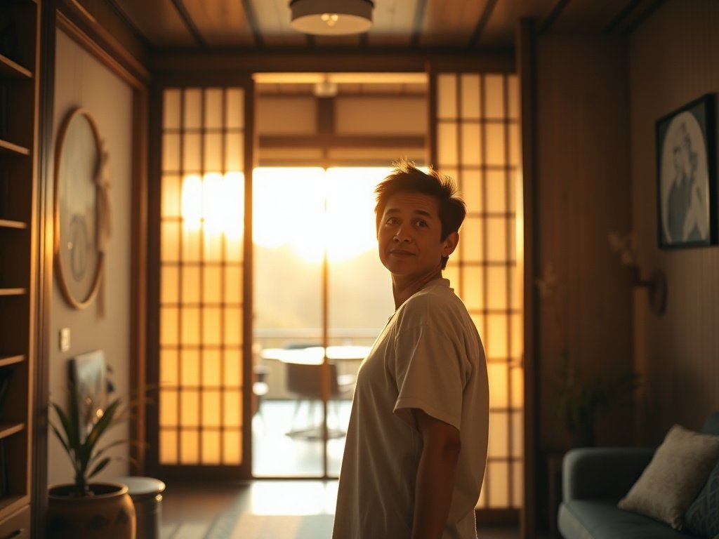 How a 7-Foot Bamboo Shoji Door Can Make a Tiny Home Feel Calmer, More Private, and Better Designed