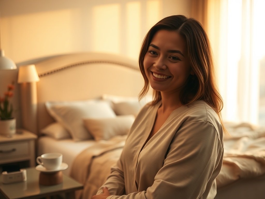 How a $239.99 Cream Bed Frame Can Turn a Basic Bedroom into a Nancy Meyers Set