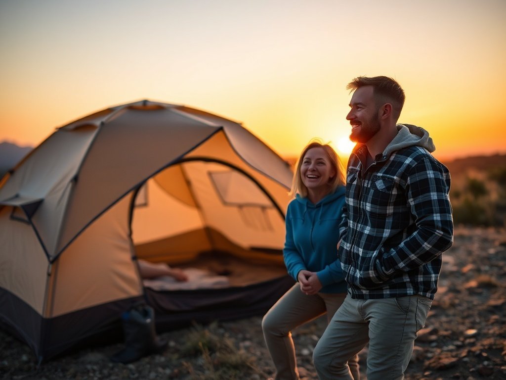 How this inflatable camping tent cuts setup from 60 minutes to about 10 with one electric pump