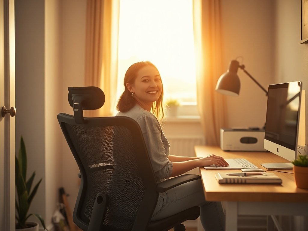 How a $113.99 mesh office chair can make a small budget home office feel 10x more intentional