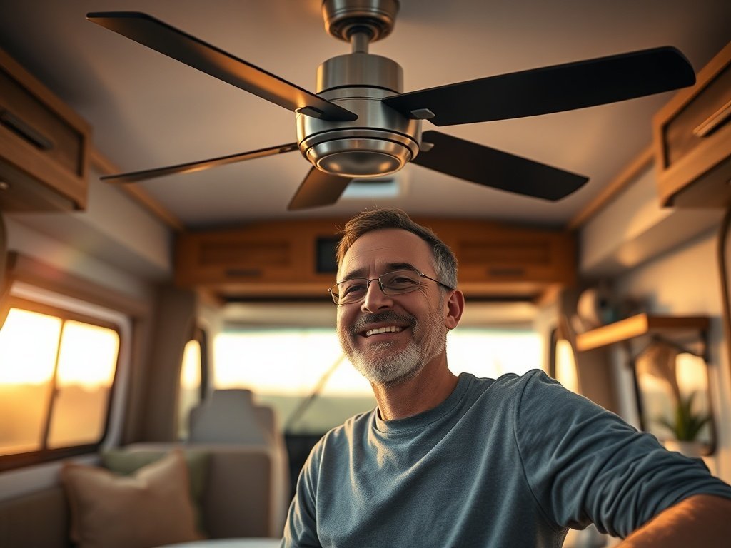 Turn Your RV Into a Cooler, Quieter Living Space with a 42″ 12V Ceiling Fan