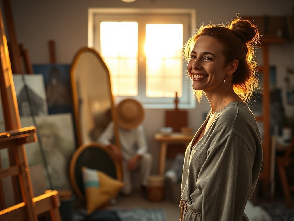 How a $39.99 arched mirror can make a small studio feel brighter, taller, and more finished