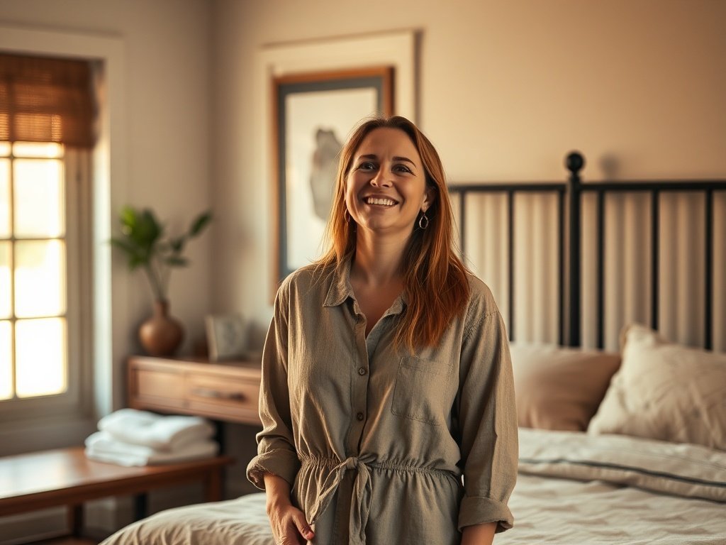 Turn a cottagecore bedroom into a grounded industrial retreat with one queen bed frame that instantly changes the room