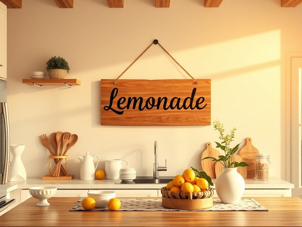 How a $9.99 Lemonade Stand Sign Can Refresh a Plain Wall in Minutes