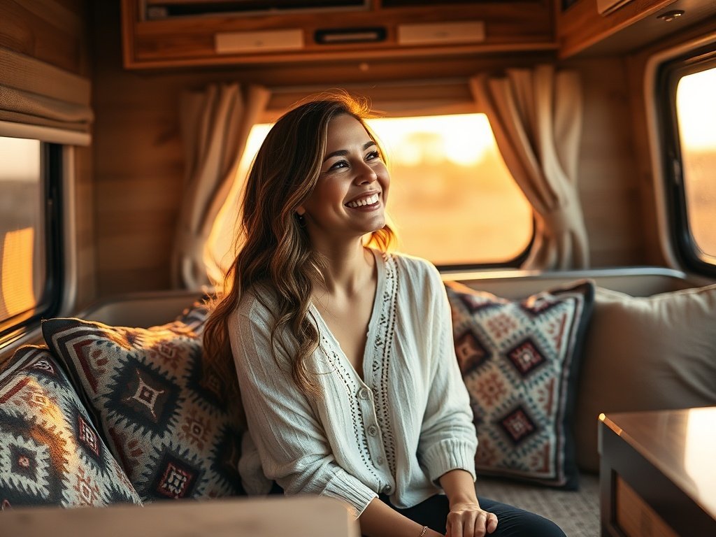 Turn a plain RV booth into a cozy boho retreat with one 6-piece cover set