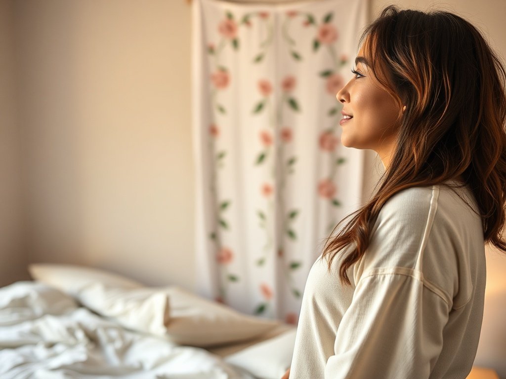 Turn a blank 3-foot wall into a finished focal point with one $12.99 vintage floral tapestry