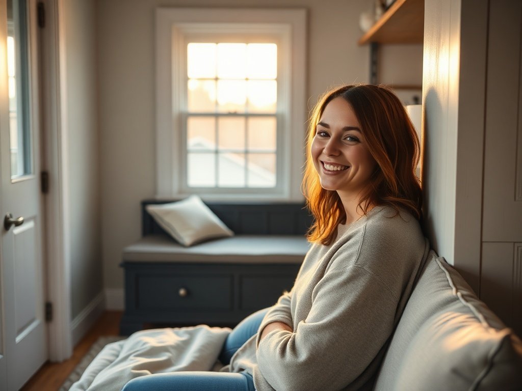 How a $109.99 window storage bench can turn a dead corner into a calm seat, hidden storage, and a better-looking tiny home