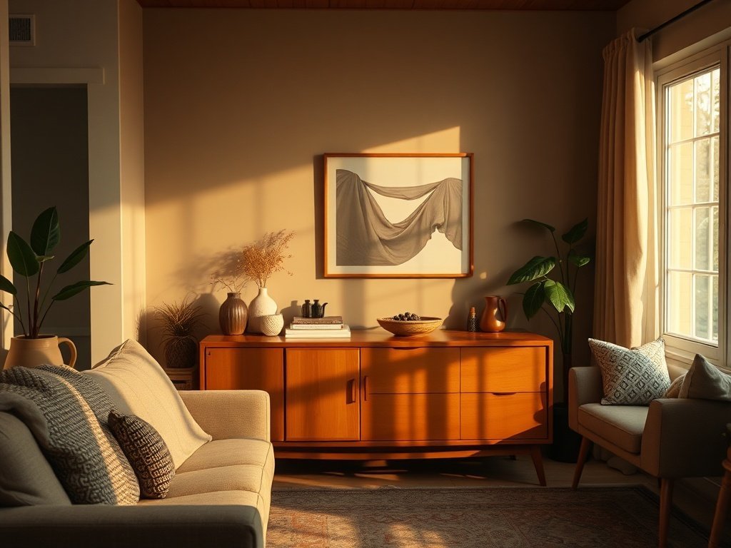 How a $104.49 mid-century sideboard can turn one cluttered corner into a polished serving zone in under an hour