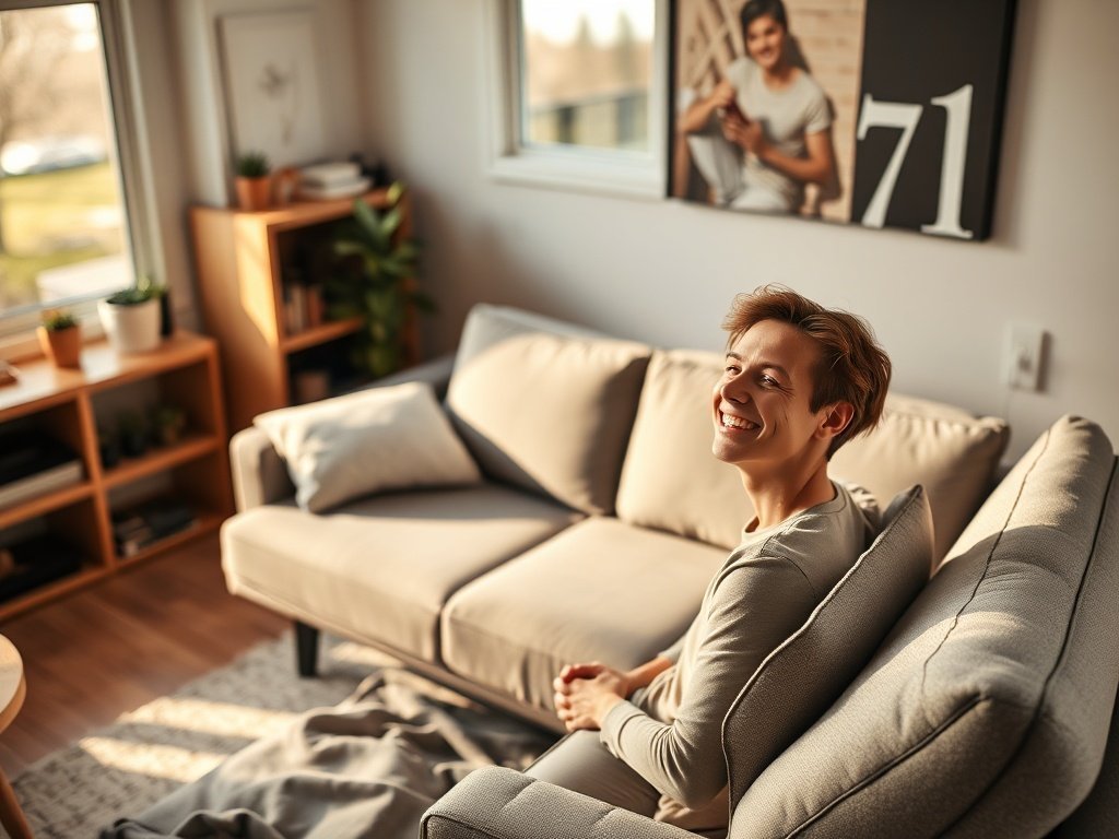 Turn a 58” tiny-space sofa into a guest bed in under a minute
