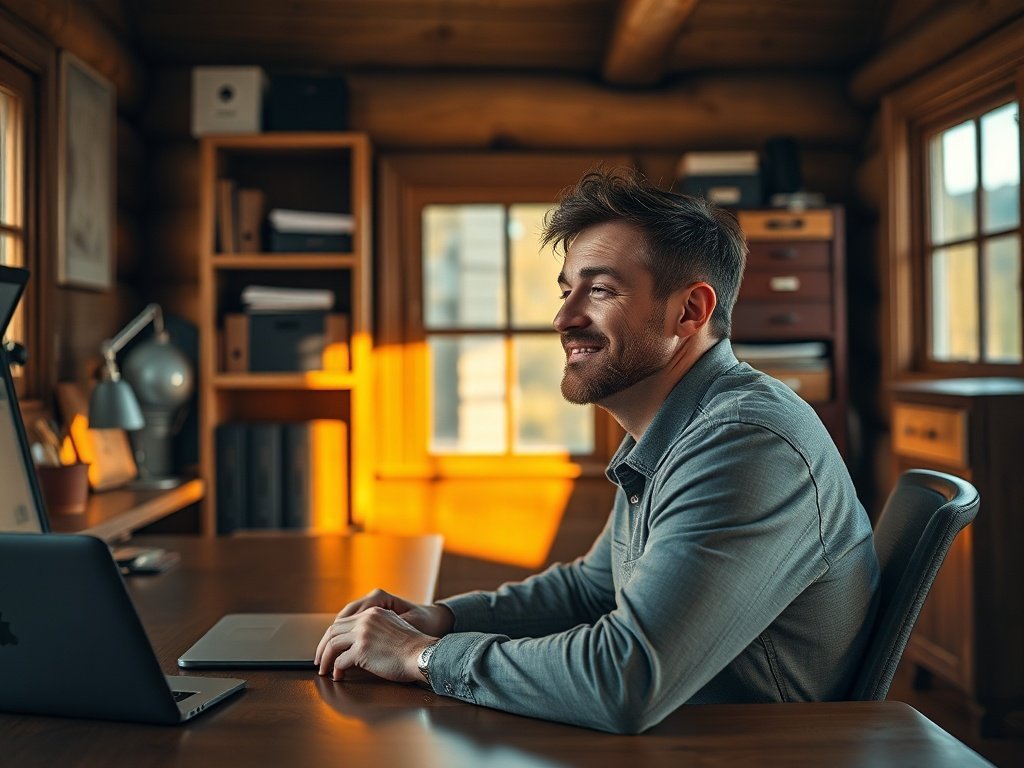 Turn a cramped cabin office into a command center with hidden storage and built-in power