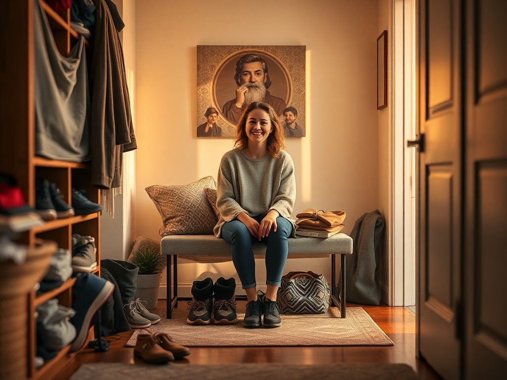 From 12 pairs on the floor to a calm, 40-inch entryway: how one shoe bench can reclaim your foyer