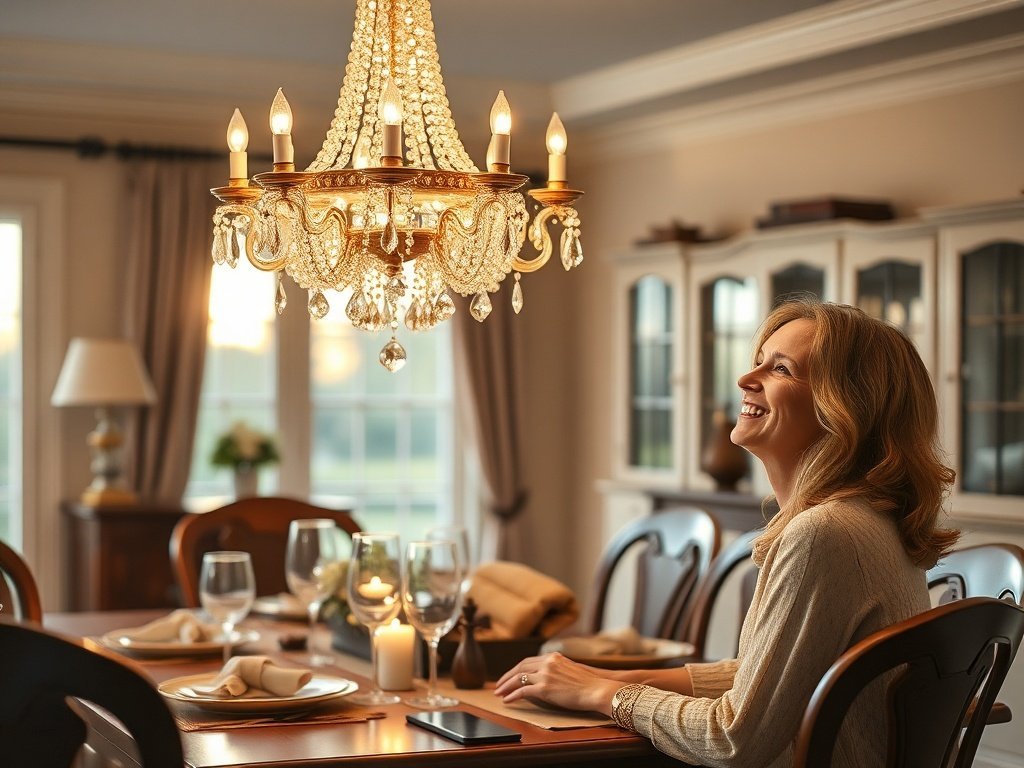 How a 9-Light French Empire Chandelier Can Make a Plain Dining Room Feel Finished in One Weekend